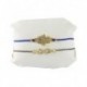 Leather Bracelet Dark Blue