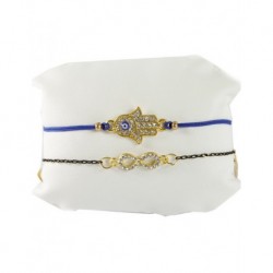 Leather Bracelet Dark Blue