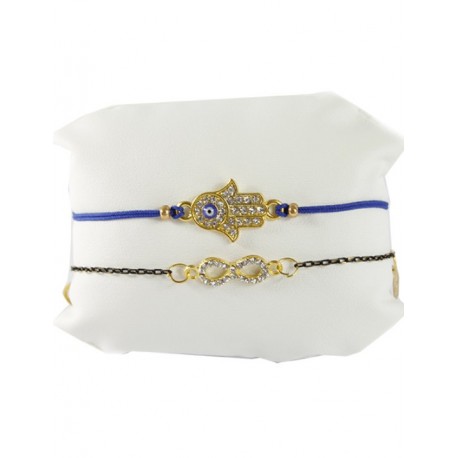 Leather Bracelet Dark Blue