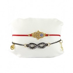 Fatma's Eli Ugurlu Double Bracelet Red Color