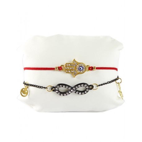 Fatma's Eli Ugurlu Double Bracelet Red Color