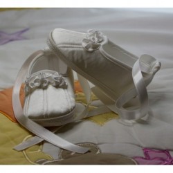 Wrist-linked from the White Baby Girl Booties