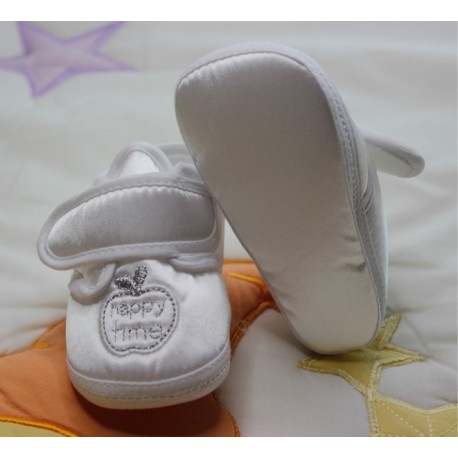 White Male Baby Booties
