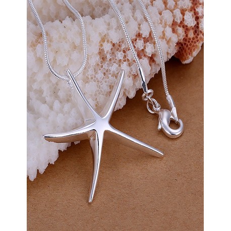 Silver Starfish Pendant