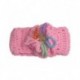 Baby Hair Band In Pink Crochet With Butterfly