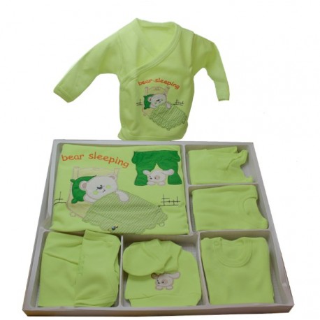 Bebekler İçin Hastane Çıkışı Yeşil 11 Parça Set