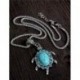 Silver Plated Turtle Shaped Necklace