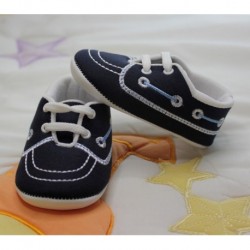 Navy Blue Baby Boy Bootie