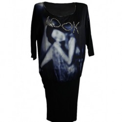 Mango Look Written With Crystal Stones Dress