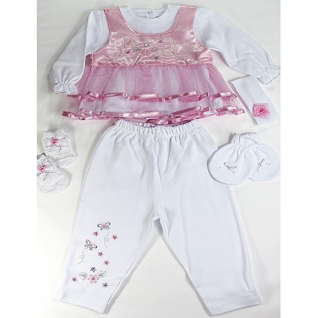 Pink Color Baby Girl Set