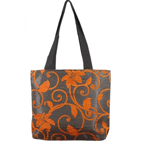 Design Textured Orange Bag