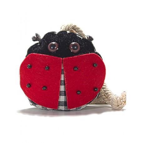 We Pufi Ladybug Shaped Keychain