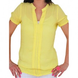 Yellow Ruffled Blouse By Zero