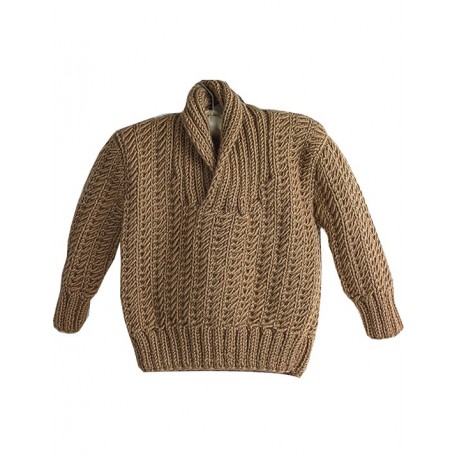 Baby Jumper In Brown With Collar