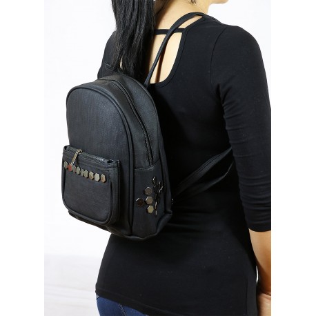 Stapler Backpack Black Color