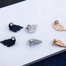 Angel Winged Stone Earring