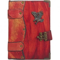 Red Oversized Leather Coated Eagle Book