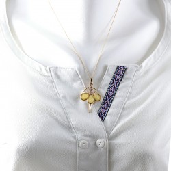 Ballerina Fashioned Yellow Minnie Pendant