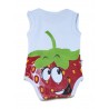 Strapped Baby Badge Strawberry Patterned