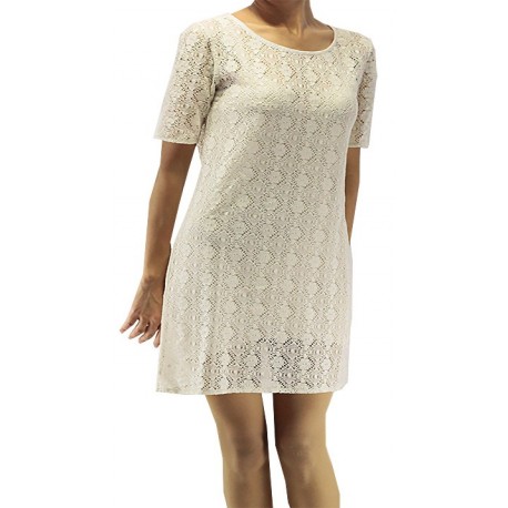 Jimmy Key White Tricot Dress