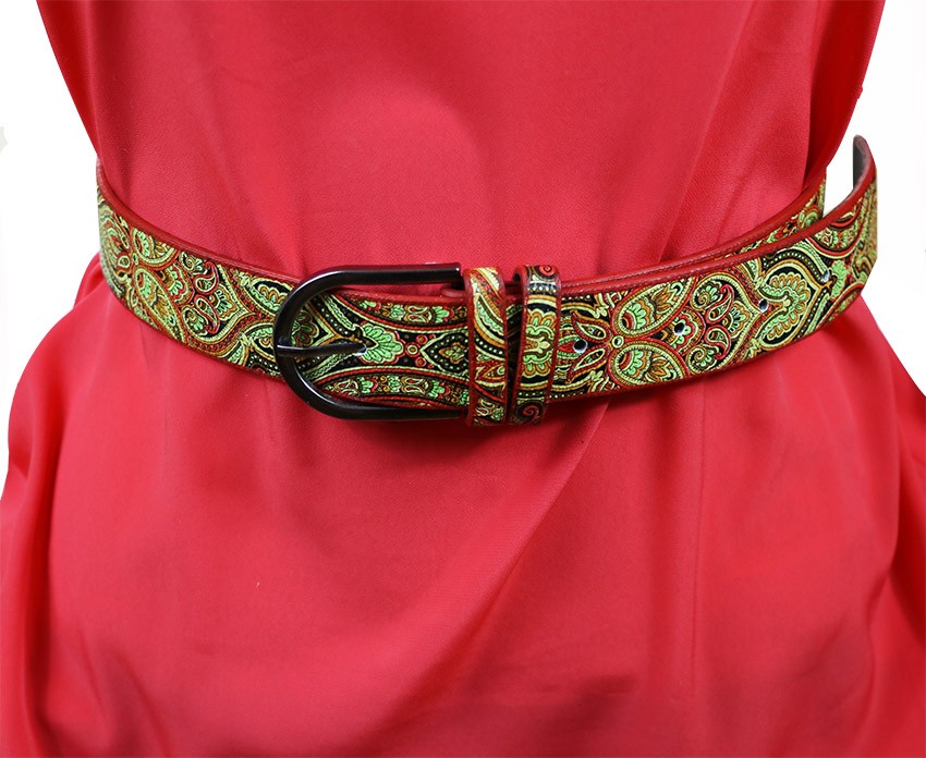 Yellow Colored Ethnic Belt