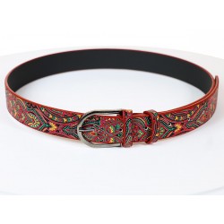 Red Color Ethnic Belt