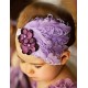 Purple Hairy Hair Band