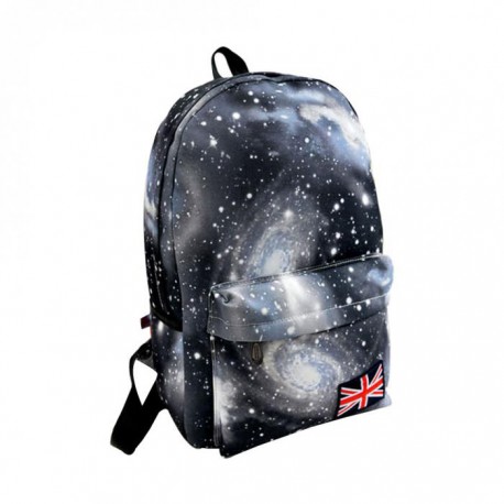 Galaxy Patterned Black Backpack