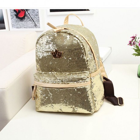 Rucksack Pullu Gold Sırt Çantası