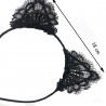 Lacy Cat Black Crown With Ear