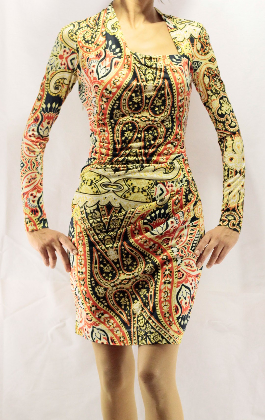 Mango Scarf Design Combed Cotton Dress