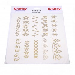 Craftsy Altın Sarısı Kenar Süsü Transferi CAT-014