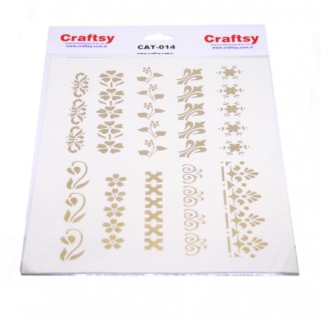 Craftsy Altın Sarısı Kenar Süsü Transferi CAT-014