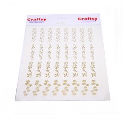 Craftsy Gold Çiçek Desenli Transfer CAT-023