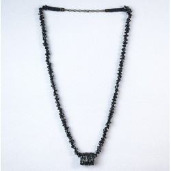 Custom Design Ethnic Model Red Needle Pendant Long Necklace