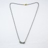 Black Chain Small Eternity Marked Necklace