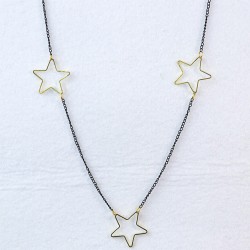 Black Chain Star Necklace