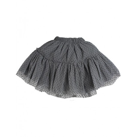 Zara Kids Gray Polka Dotted Child Skirt