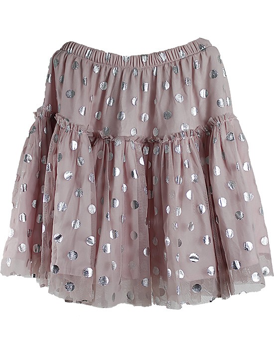 zara pink polka dot skirt