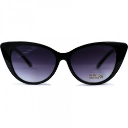 Slant Eyed Cat Model Black Framed Sunglasses