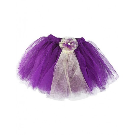 Çiço Baby Tulle Skirt Purple Floral Gospel
