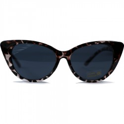 Slant Eyad Cat Model Leopard Framed Sunglasses