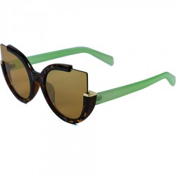 Auto Model Brown Mirrored Glass Sunglasses
