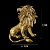 FashionMoon Lion Figure Brooch