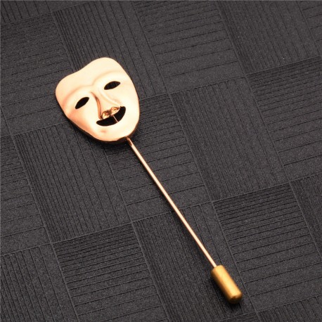 FashionMoon Happiness Model Masked Collar Brooch