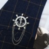 FashionMoon Mariner Inlaid Model Chain Necklace Brooch