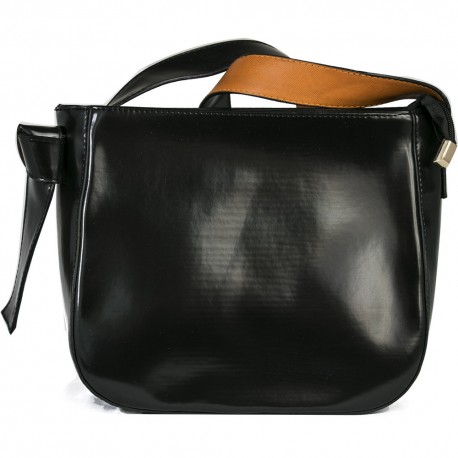 Cotton Model Black Square Shoulder Bag
