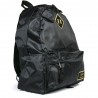 Kings Hill Black Color Fabric Backpack