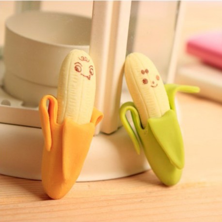 Set of Korean Bananas with Banana Figurine Eraser 2