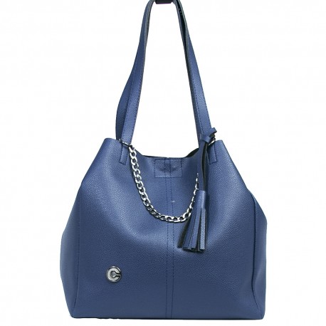 Chain Navy Blue Color Shoulder Bag